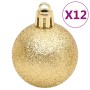 Goldene Weihnachtskugel, Teil eines 112-teiligen Sets in Rot, Grün und Gold.