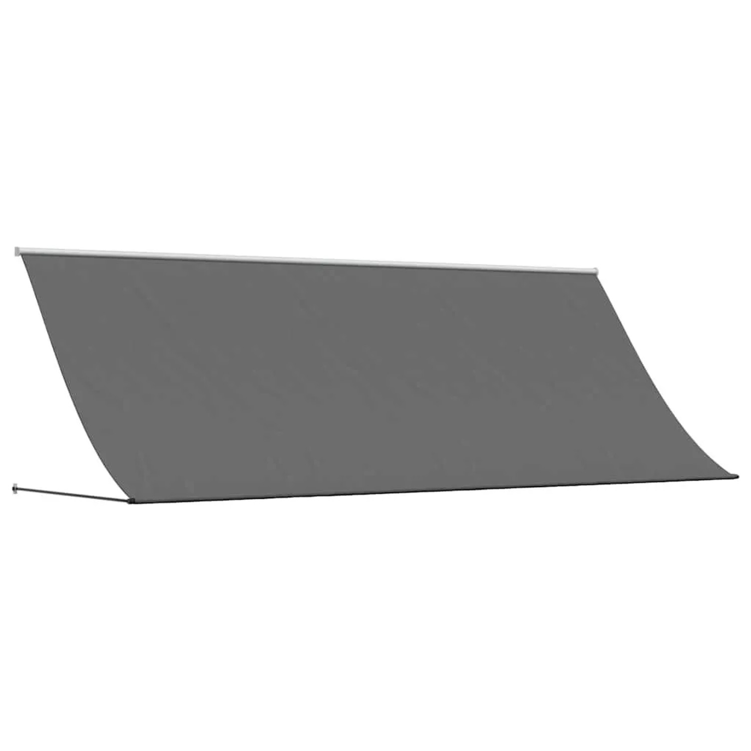 vidaXL Markise Einziehbar Anthrazit 400x150 cm Stoff und Stahl 368756