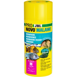 JBL Pronovo Malawi Flakes M Fischfutter für Buntbarsche, 250ml Dose.