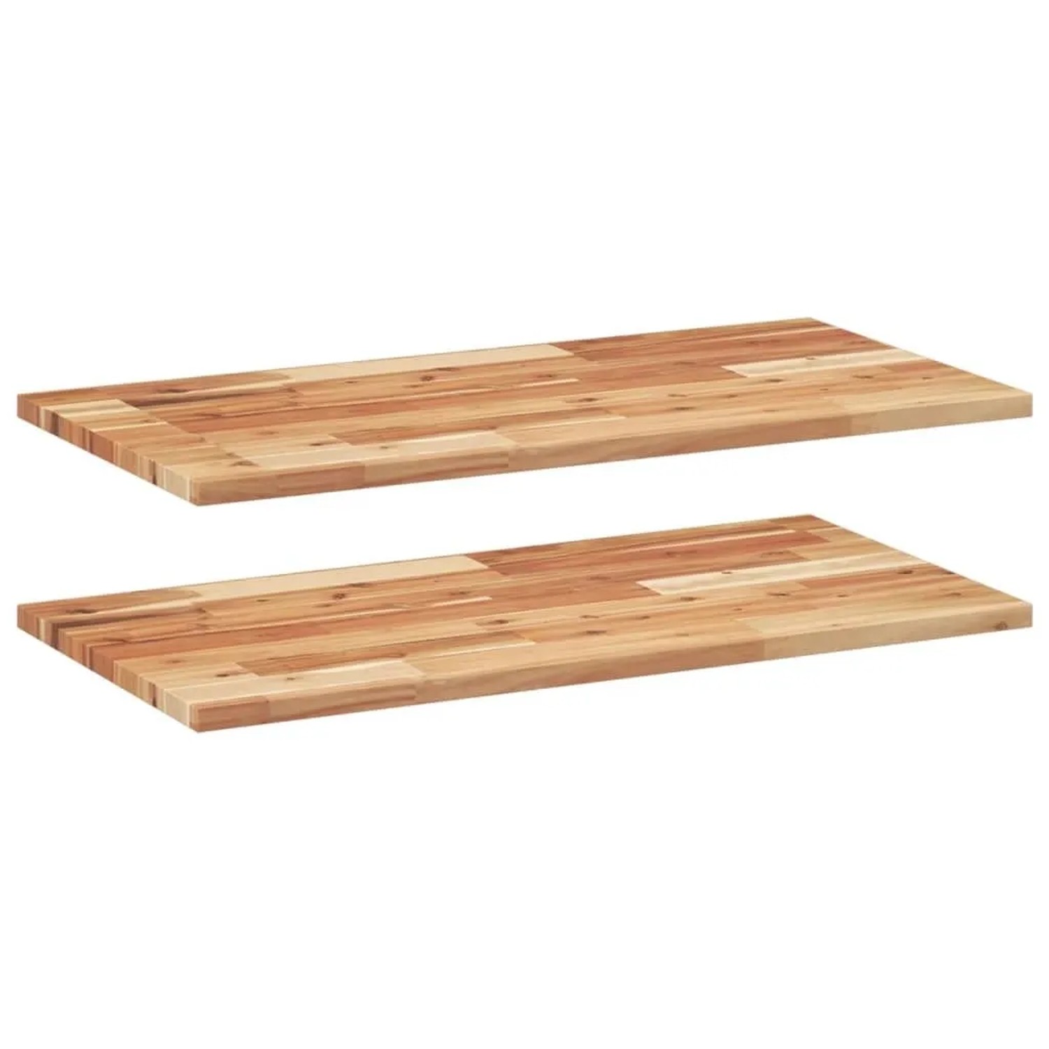 vidaXL Schweberegale 2 Stk 80x40x2 cm Massivholz Akazie Ölbehandelt 3279556