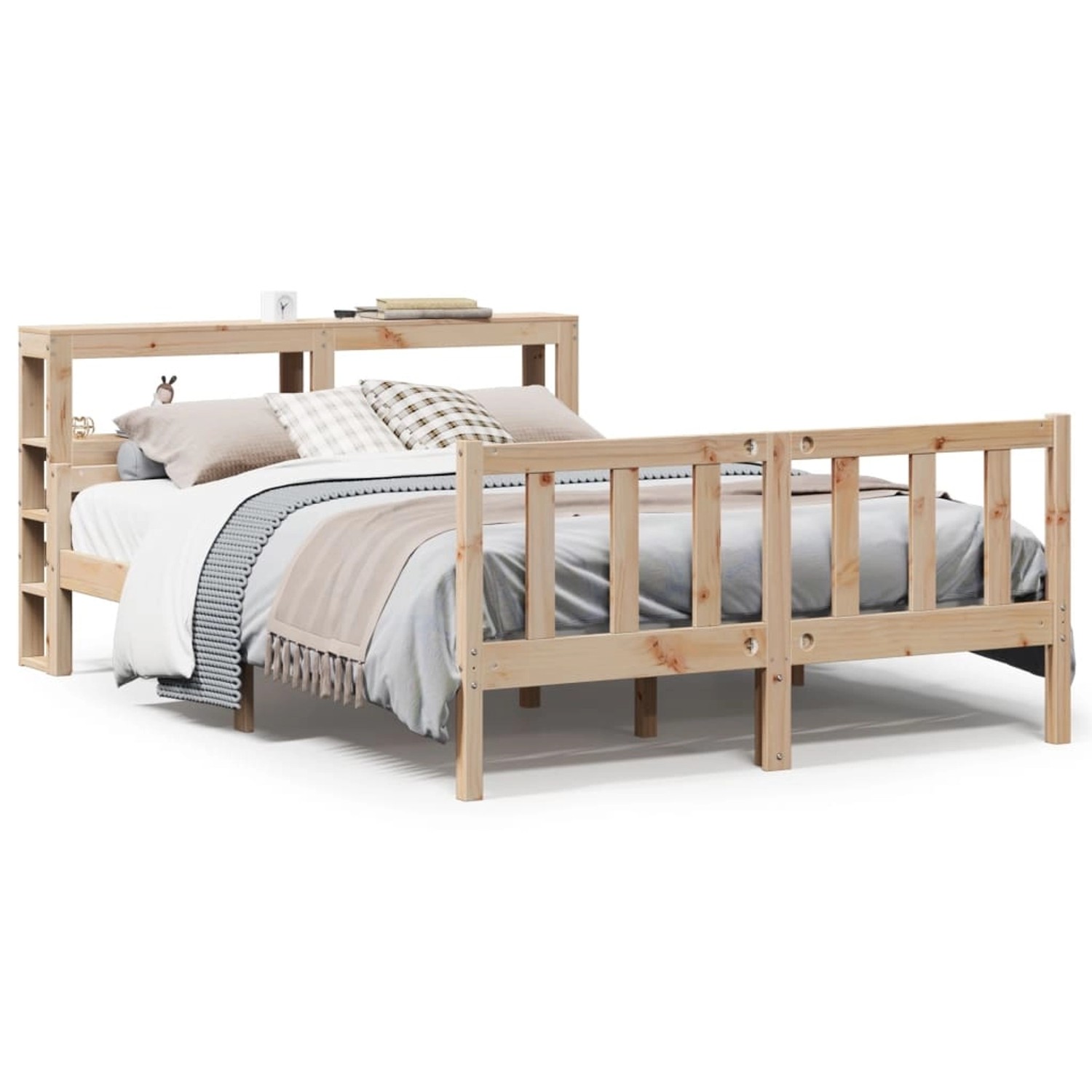 vidaXL Massivholzbett ohne Matratze 120x190 cm Kiefernholz 3305892 günstig online kaufen