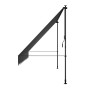 Graue Juskys Klemmmarkise Kapstadt 350x120 cm für Balkon und Terrasse.