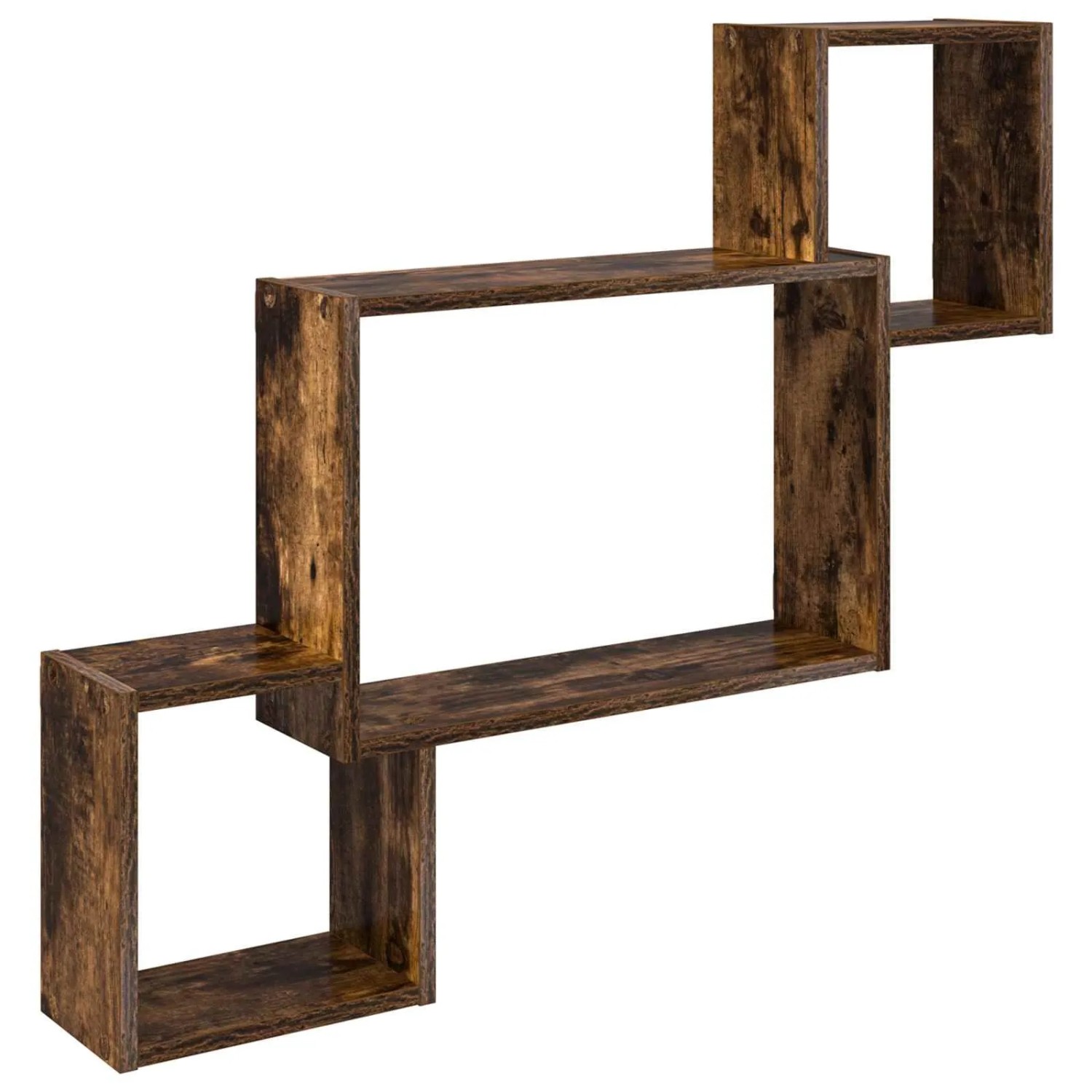 vidaXL Wandregal Wandhalterung Raucheiche 91,5 x 15 x 76 cm 8012120