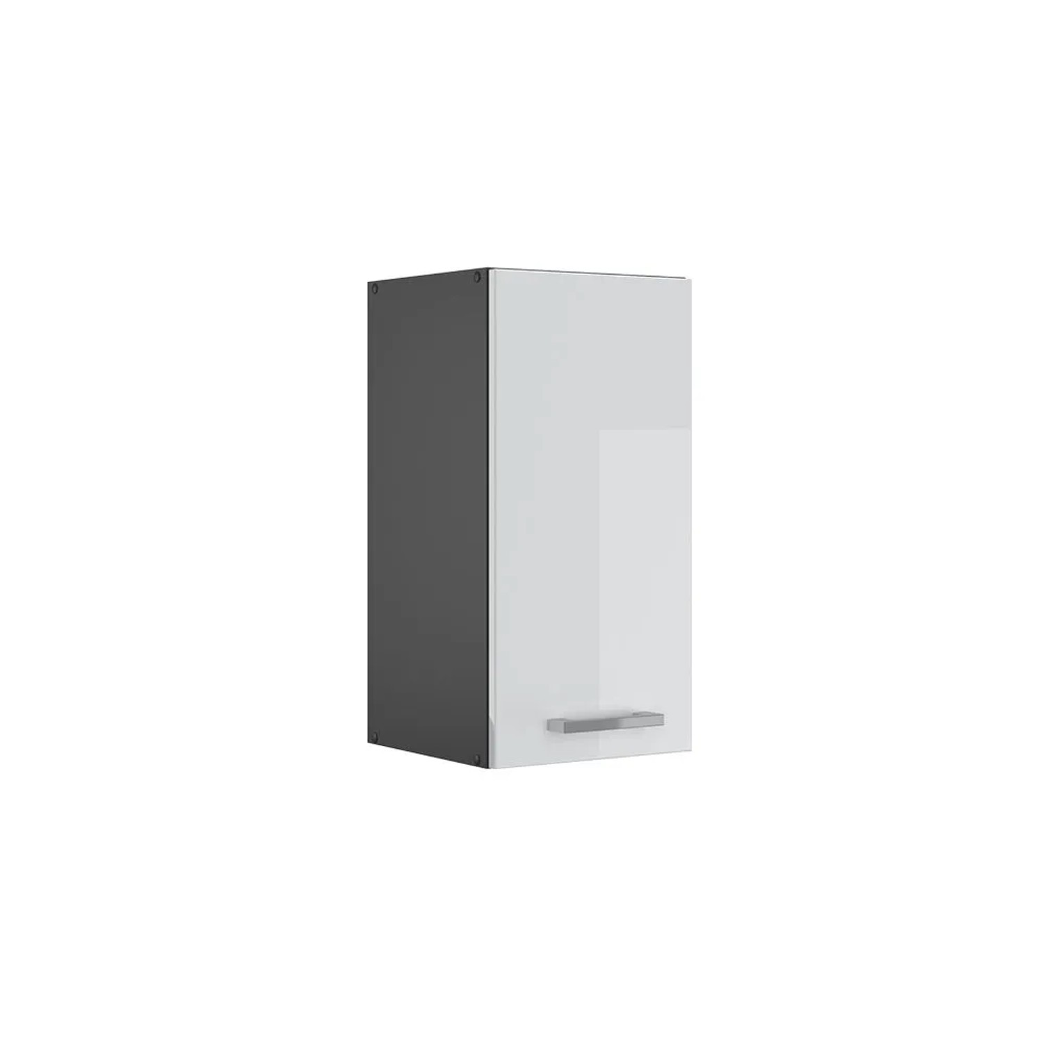 Vicco Hängeschrank R-Line Hängender Küchenschrank Weiß Hochglanz Anthrazit 30 cm