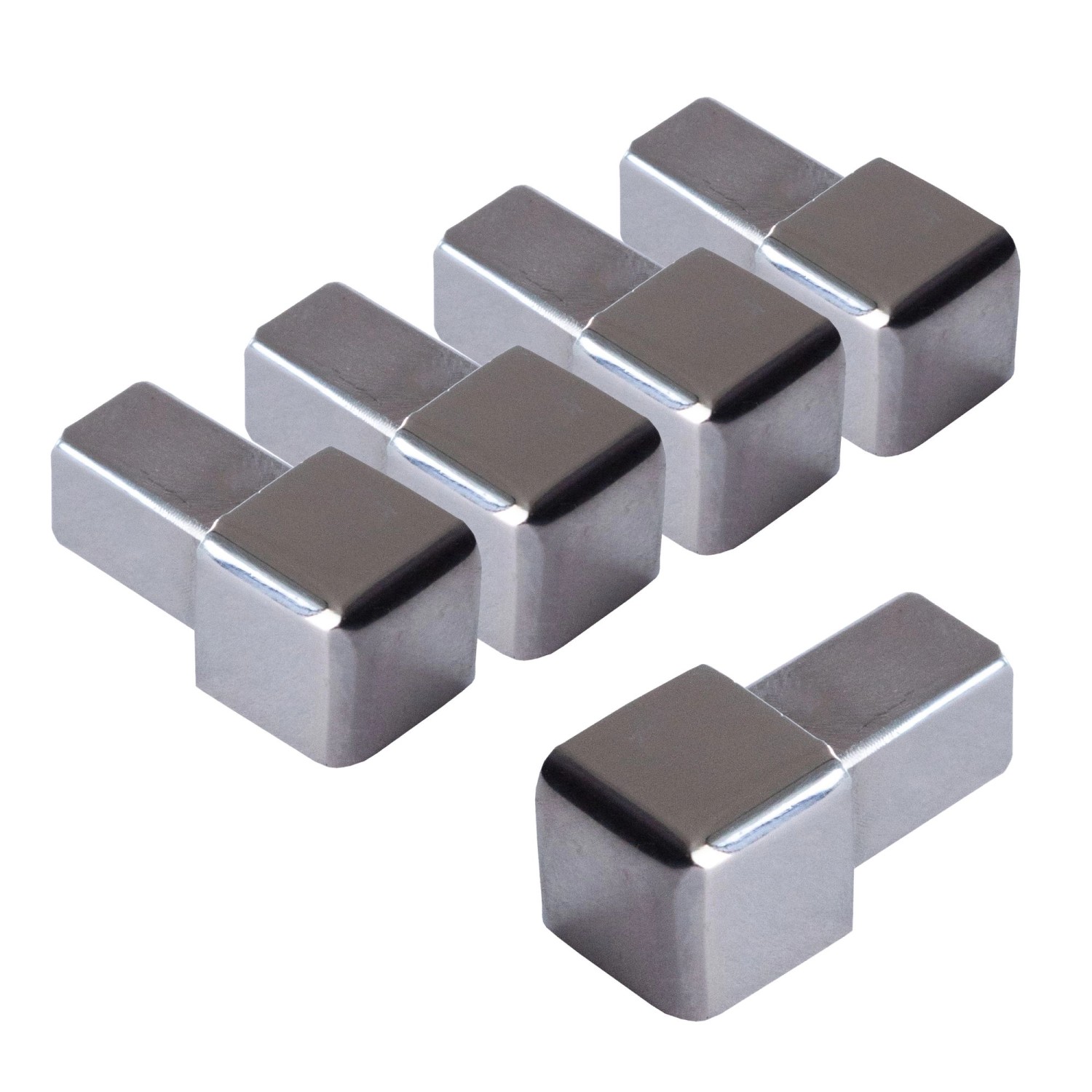 Dalsys Endstück Quadratprofil 5x 8mm Edelstahl Poliert Eckstücke