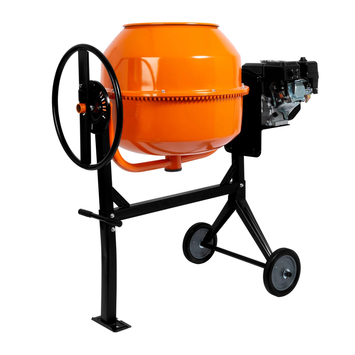 Image of EBERTH 180L Betonmischer Benzin Mobil 6,5PS Benzinmotor Viertakt Gestell