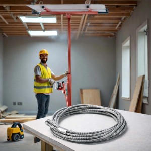 Wiltec Ersatzteil Plattenheber Rot Stahlseil Paneelheber Plattenhebegerät Rigips