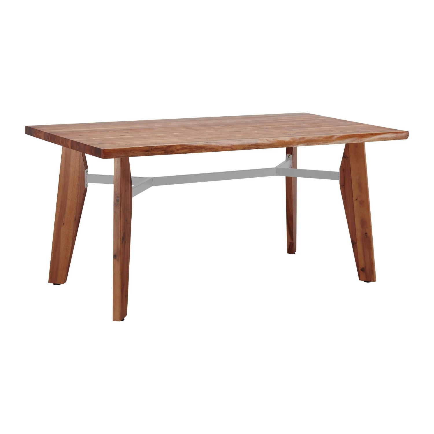 Bessagi Home Esstisch Jasper Akaziefarben/ Grau Echtholz ca. 160/90/75 cm