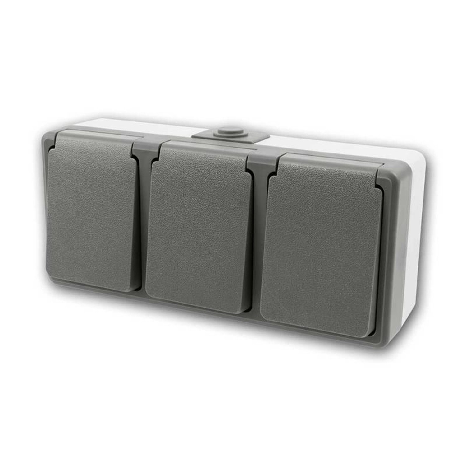 McPower Feuchtraum Dreifachsteckdo SECURE 250V16A IP44