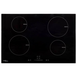 vidaXL Induktionskochfeld mit 4 Platten Touch Control Glas 77cm 7000 W 51439