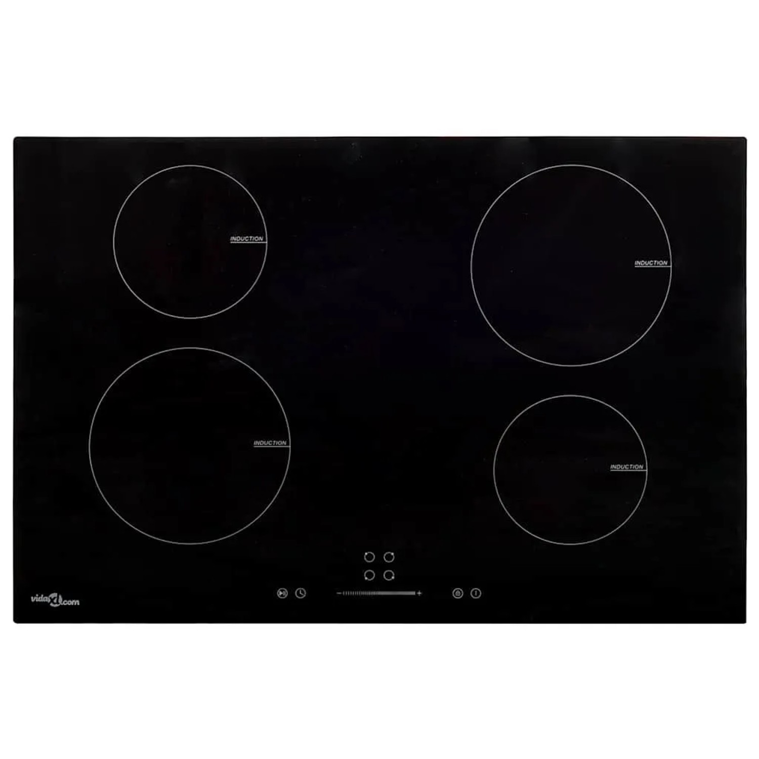 vidaXL Induktionskochfeld mit 4 Platten Touch Control Glas 77cm 7000 W 51439