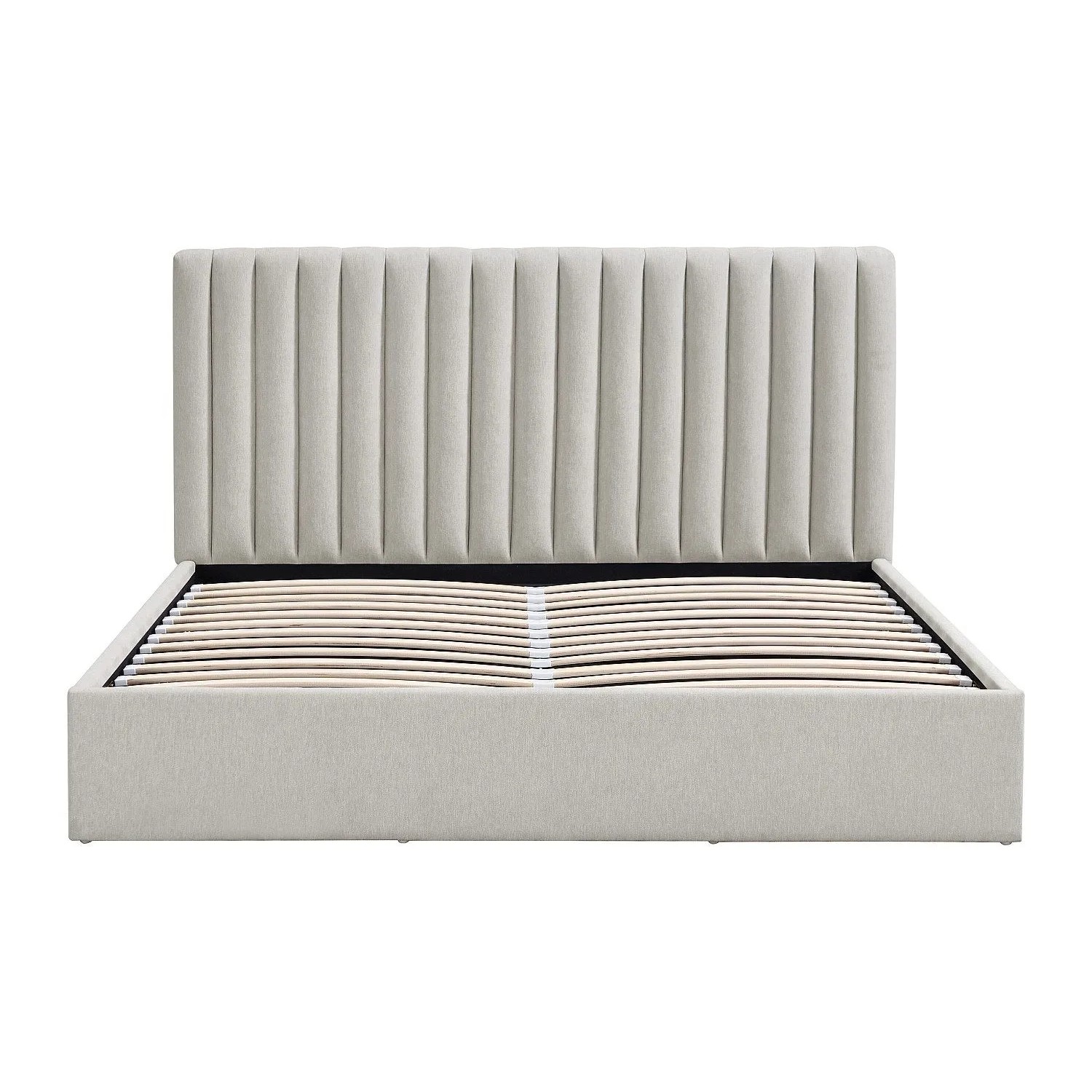 Vente-unique Bett Mit Bettkasten Saraneli Hellgrau 188 cm