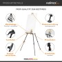Walimex Pro Aluminium Feldstaffelei mit Leinwand, verstellbarer Ablage, Pinselhalter, Schnellverschlüssen, Gummifüßen.