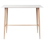 Weißer vidaXL Bartisch 120x60x105 cm mit Holzoptik-Beinen für Küche und Essbereich.