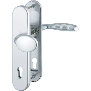 HOPPE Schutz-Wechsel-Garnitur New York Alu Natur PZ-92 für Haus- und Wohnungstüren.