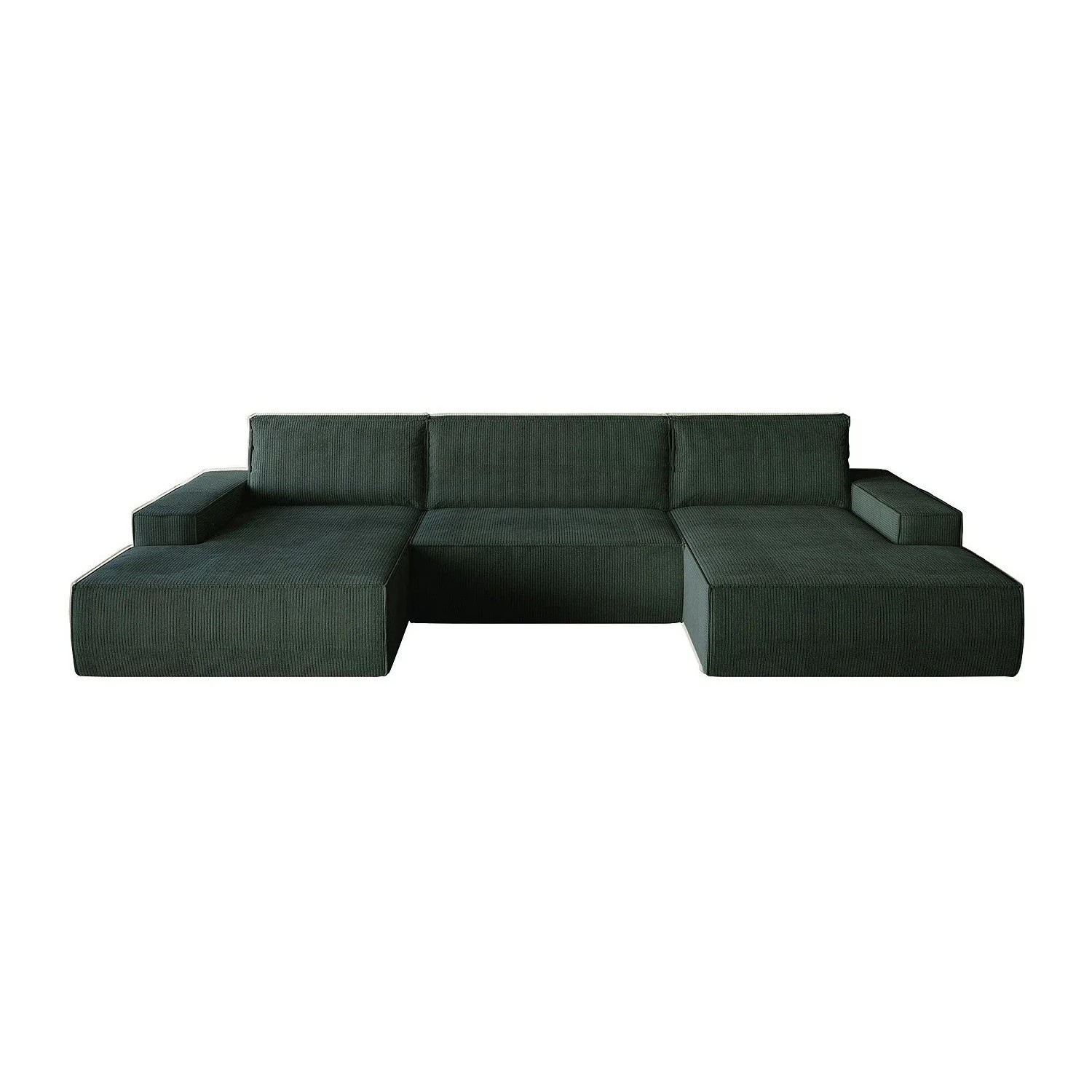 Vente-unique Schlafsofa Amelia Tannengrün 358 cm