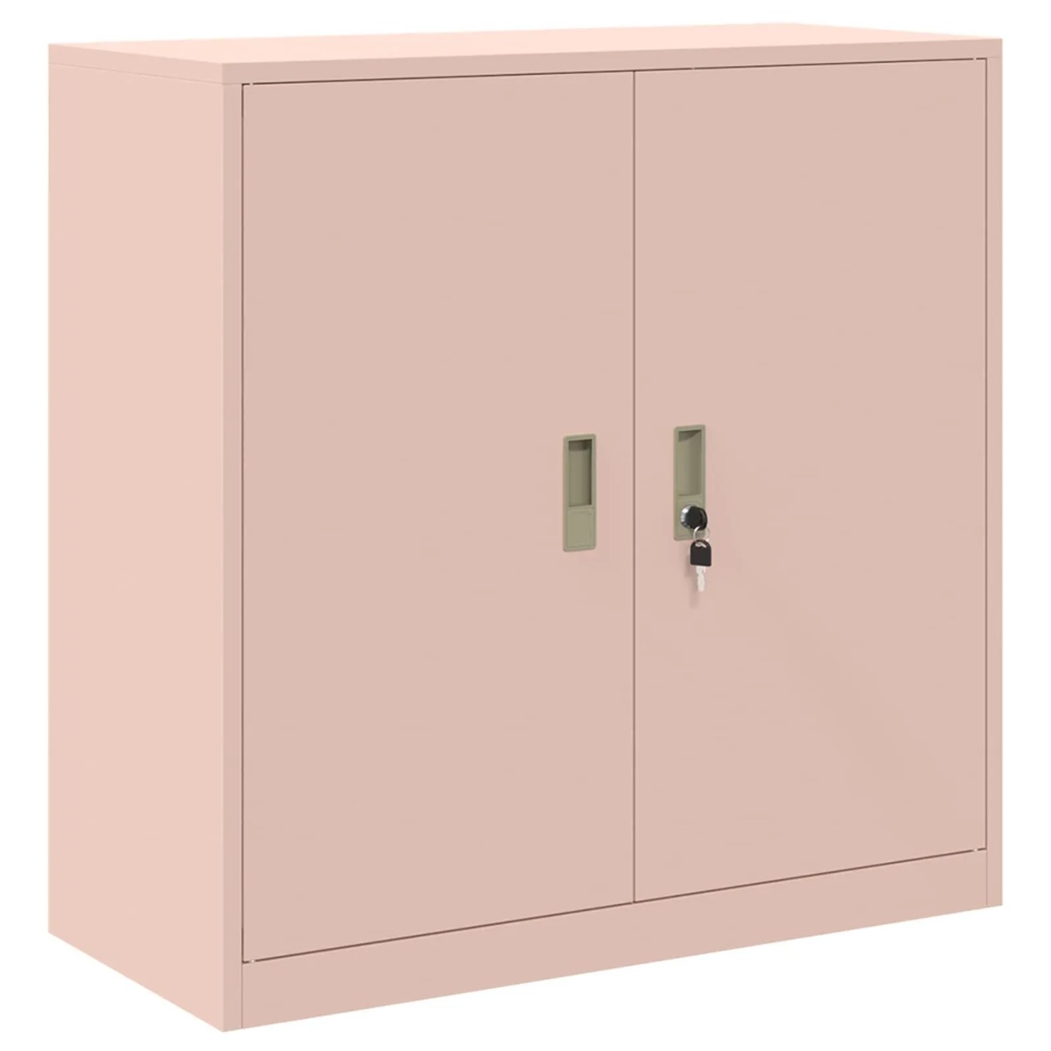 vidaXL Aufbewahrungsschrank Rosa 90 x 40 x 90 cm Stahl 891641