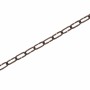 Zierkette Vierkant in Altkupfer, 2x2 mm, als Meterware für Deko.