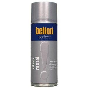 belton Buntlack Perfect Silver Metal, seidenmatt, 400ml Dose für Effektfarben.