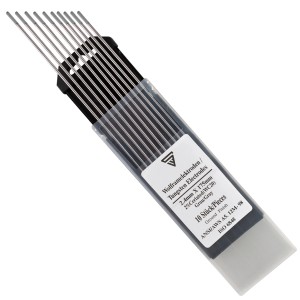 STAHLWERK Wolframelektroden WC20, 2,4x175mm, 10er Set, grau. Zubehör für Schweißgeräte.