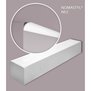 NOEL & MARQUET NMC NE2 PURE Eckleiste, 10er Set, 20 m, weiß. Zubehör für Paneele.
