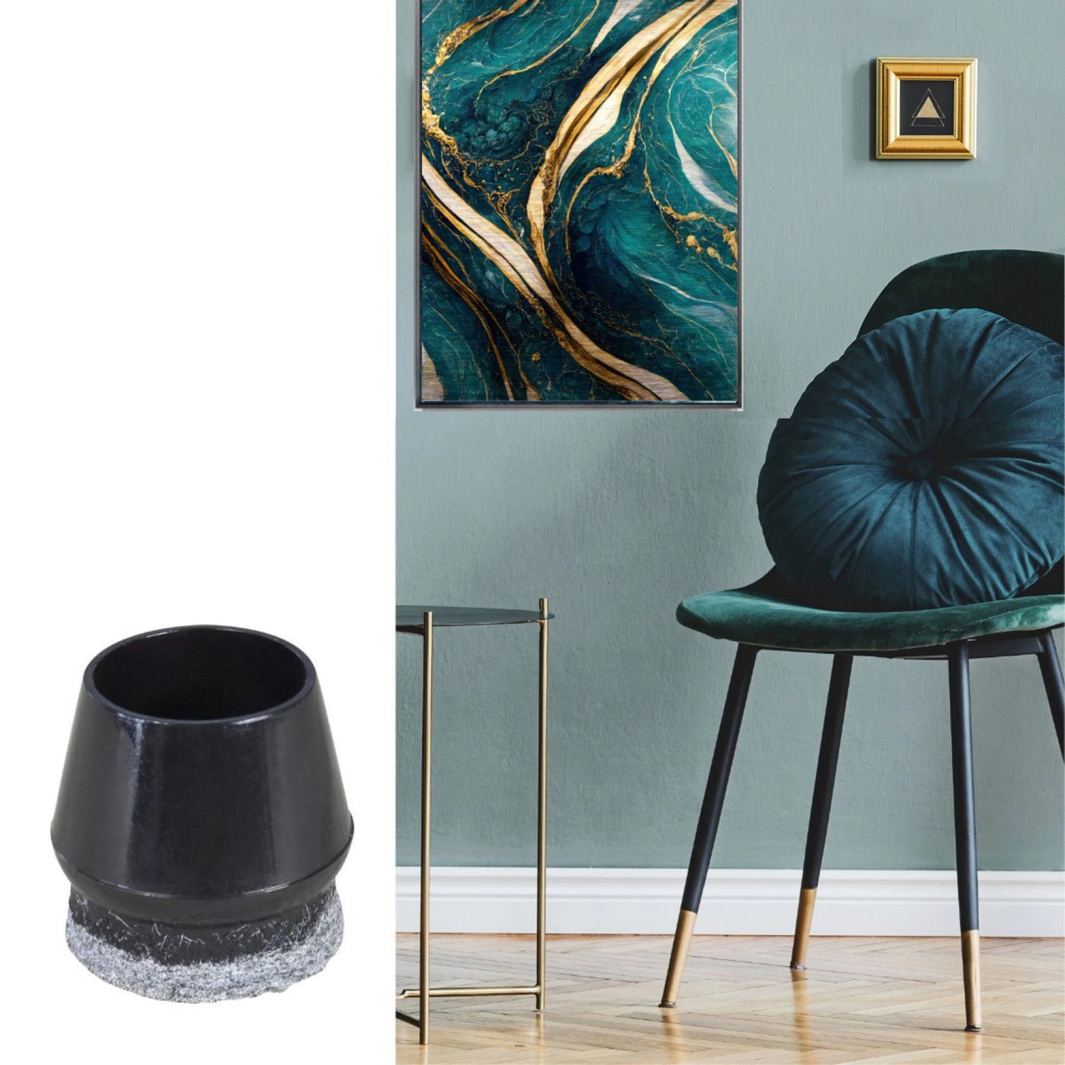 Wagner Kappen-Set EH0659 für Rundrohr Ø 19 mm x Ø 22 mm x 23 mm Schwarz 40-tlg._2