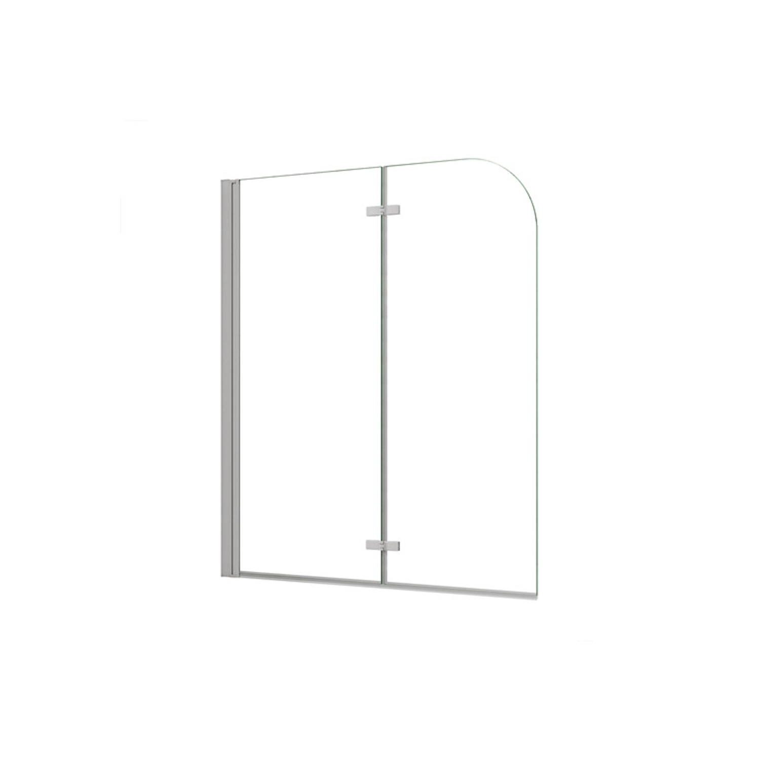 Duschparadies 120 x 140cm Badewannenaufsatz 2tlg Faltwand 6mm Nano Glas Dus günstig online kaufen