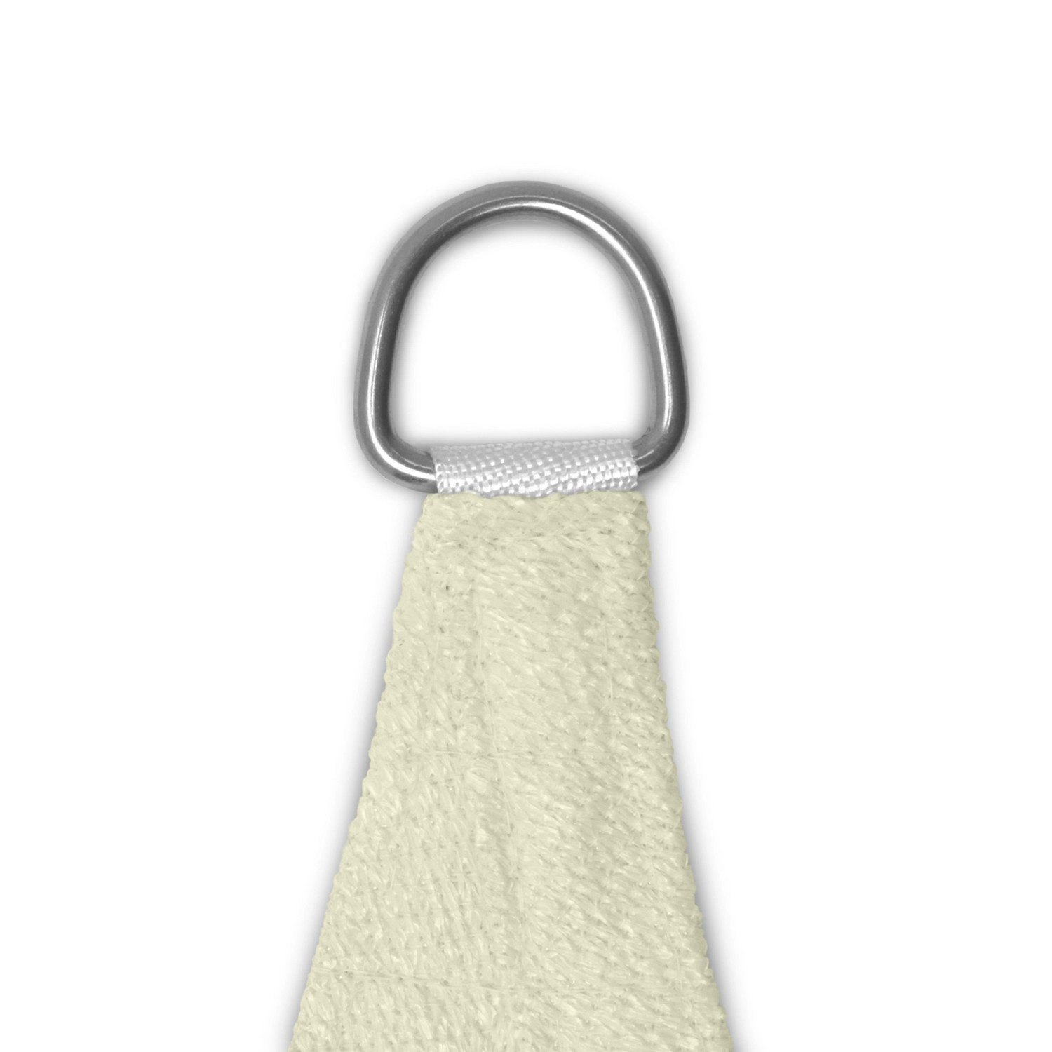 Detailaufnahme Sol Royal Sonnensegel, rechteckig, creme, mit Edelstahlring