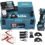 Makita Akku-Multifunktionswerkzeug TM30DSMJX5 12V mit Zubehör und Koffer.