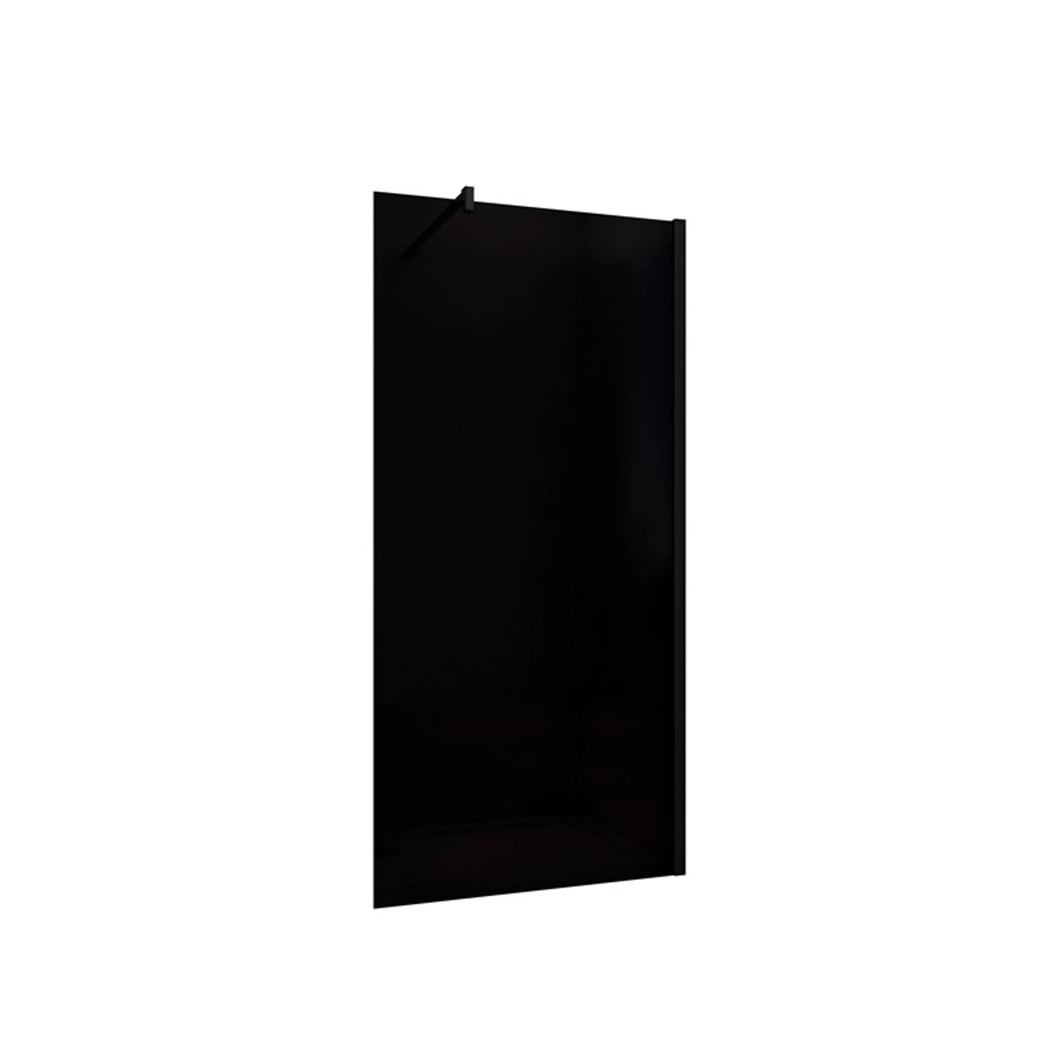 Duschparadies 90 x 200cm Walk in Dusche 8mm Nano Glas Duschwand Rauchglas m günstig online kaufen