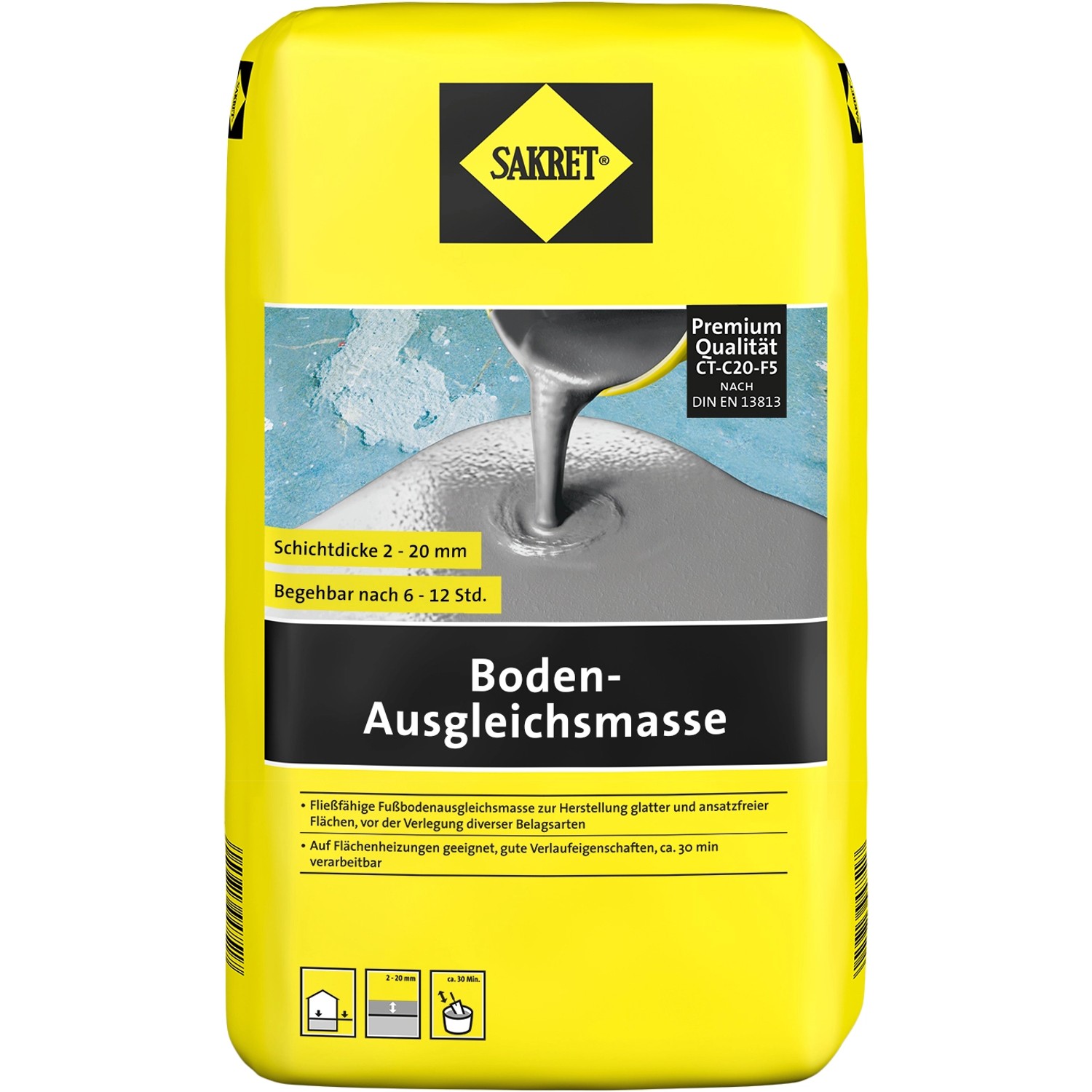 Sakret Boden-Ausgleichsmasse 10 kg