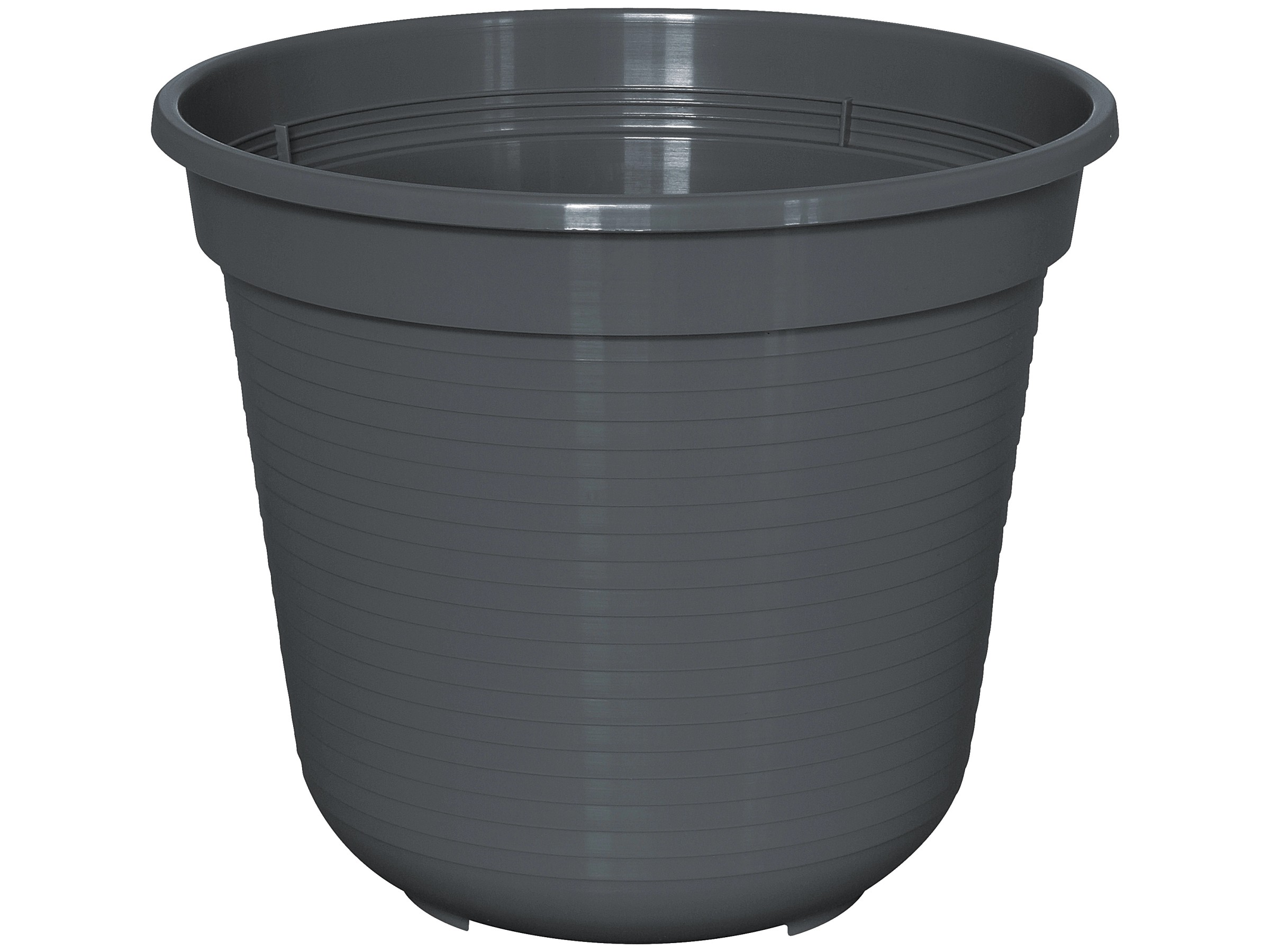 Clever Pots Blumentopf-Set – 3x Runde Töpfe 20 Cm In Anthrazit, Mit Reservoir Für Bessere Bewässerung