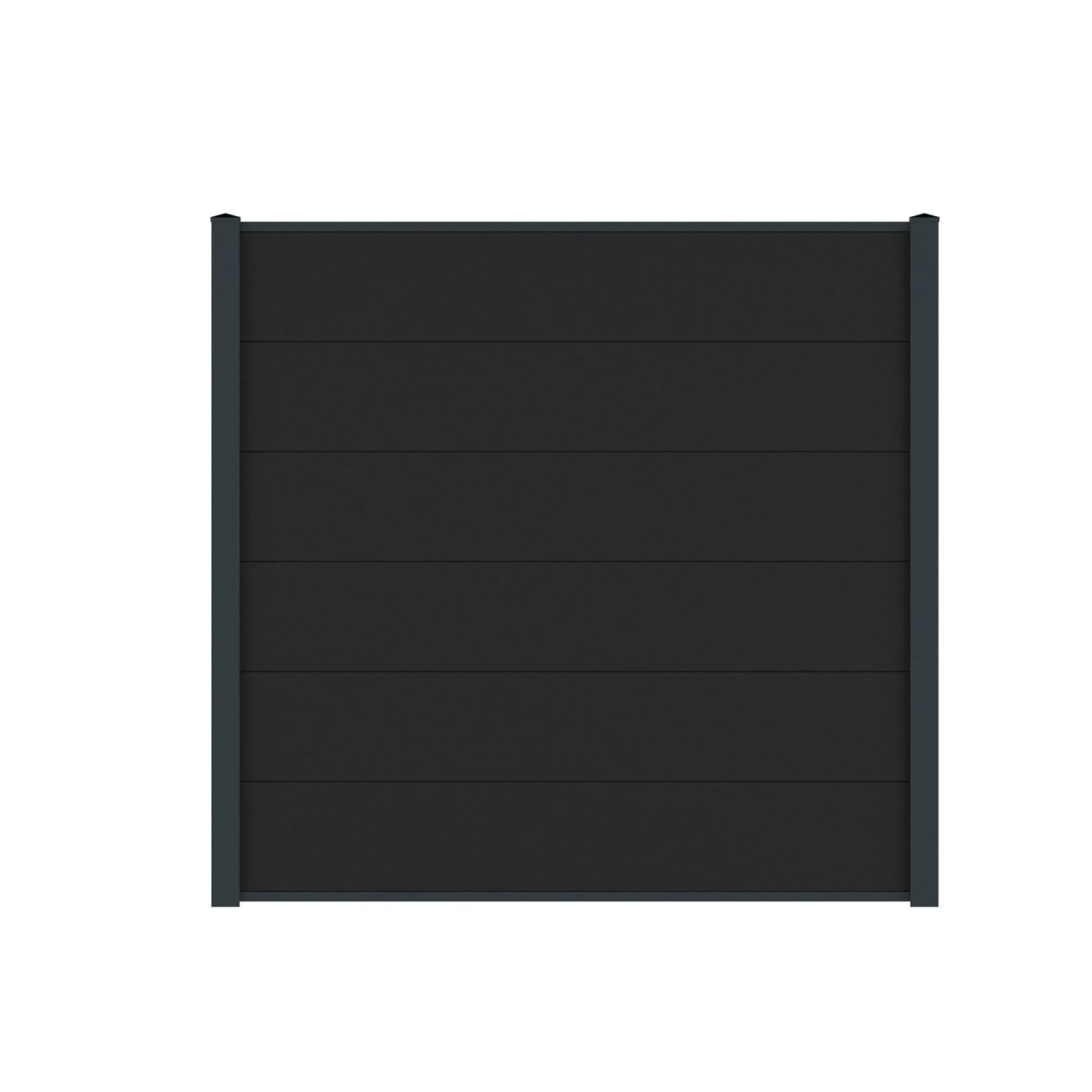 Vidual WPC-Sichtschutzzaun Comp-co 280 zum Aufdübeln 1,8 m x 33,80 m Anthrazit