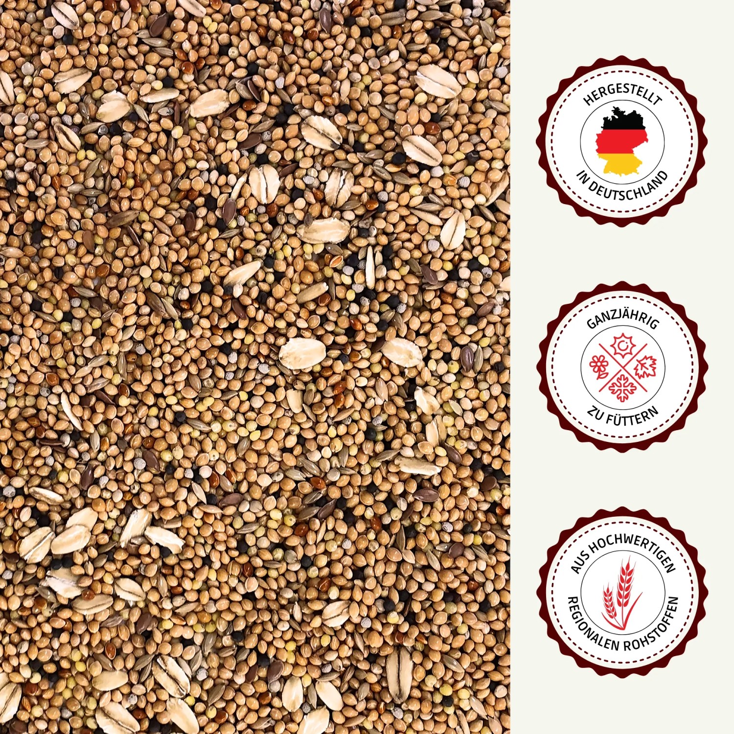 Supravit Wachtelfutter  Körnermischung für Wachteln und Hühner Alleinfuttermischung_7