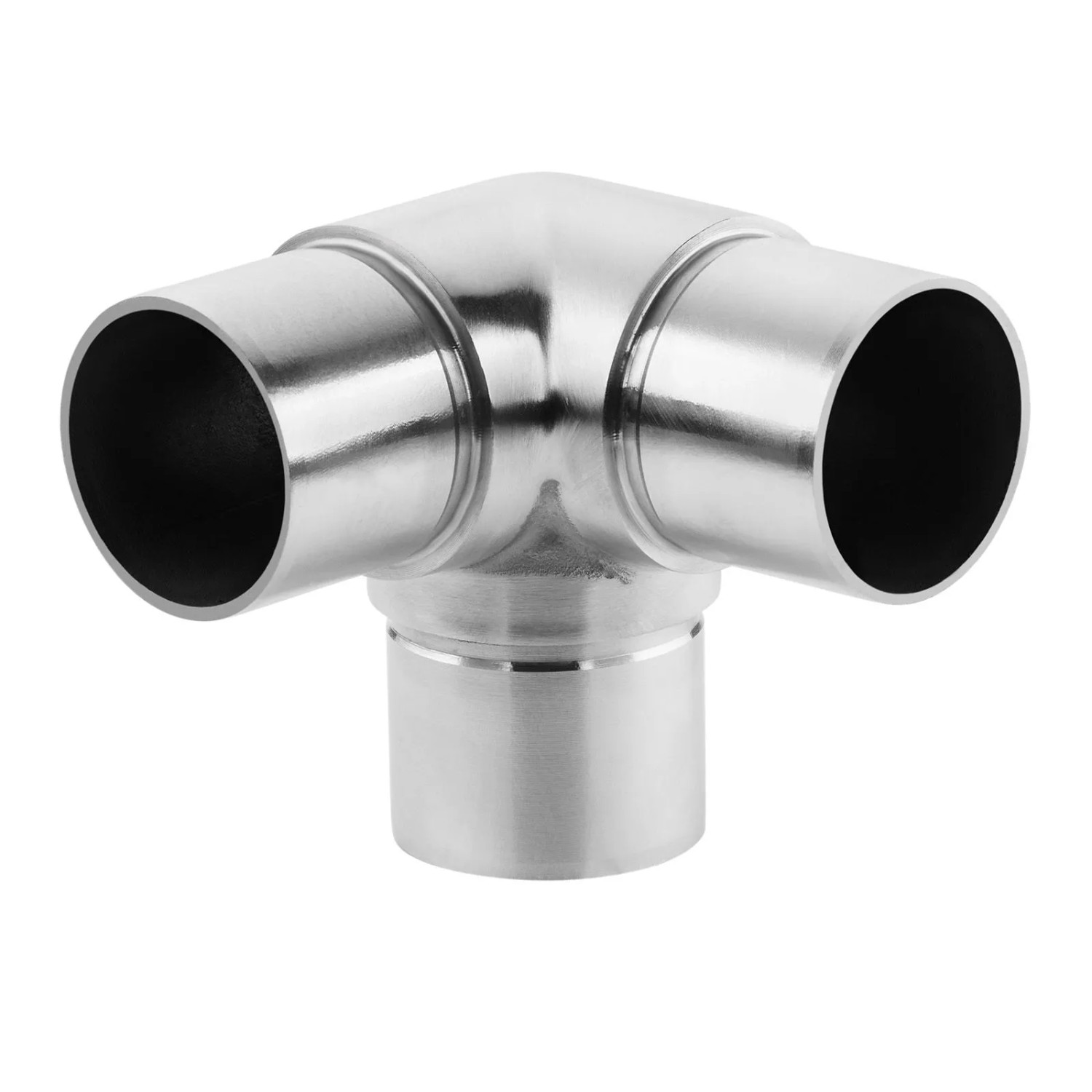 SOTECH Handlauf 3 Fach Eckverbinder 90 Grad Ø42,4 mm Edelstahl