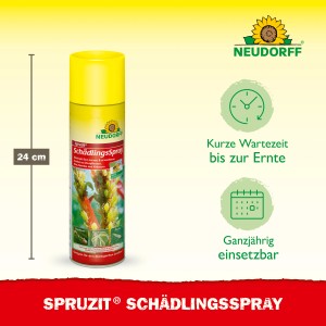 Neudorff Spruzit Schädlings-Spray, 400ml Dose zur Bekämpfung von Blattläusen und Schädlingen an Pflanzen.