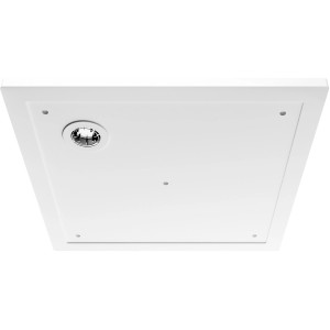 Quadratische, weiße Breuer Duschwanne Flat Line Design, 100x100 cm, mit Ablauf.