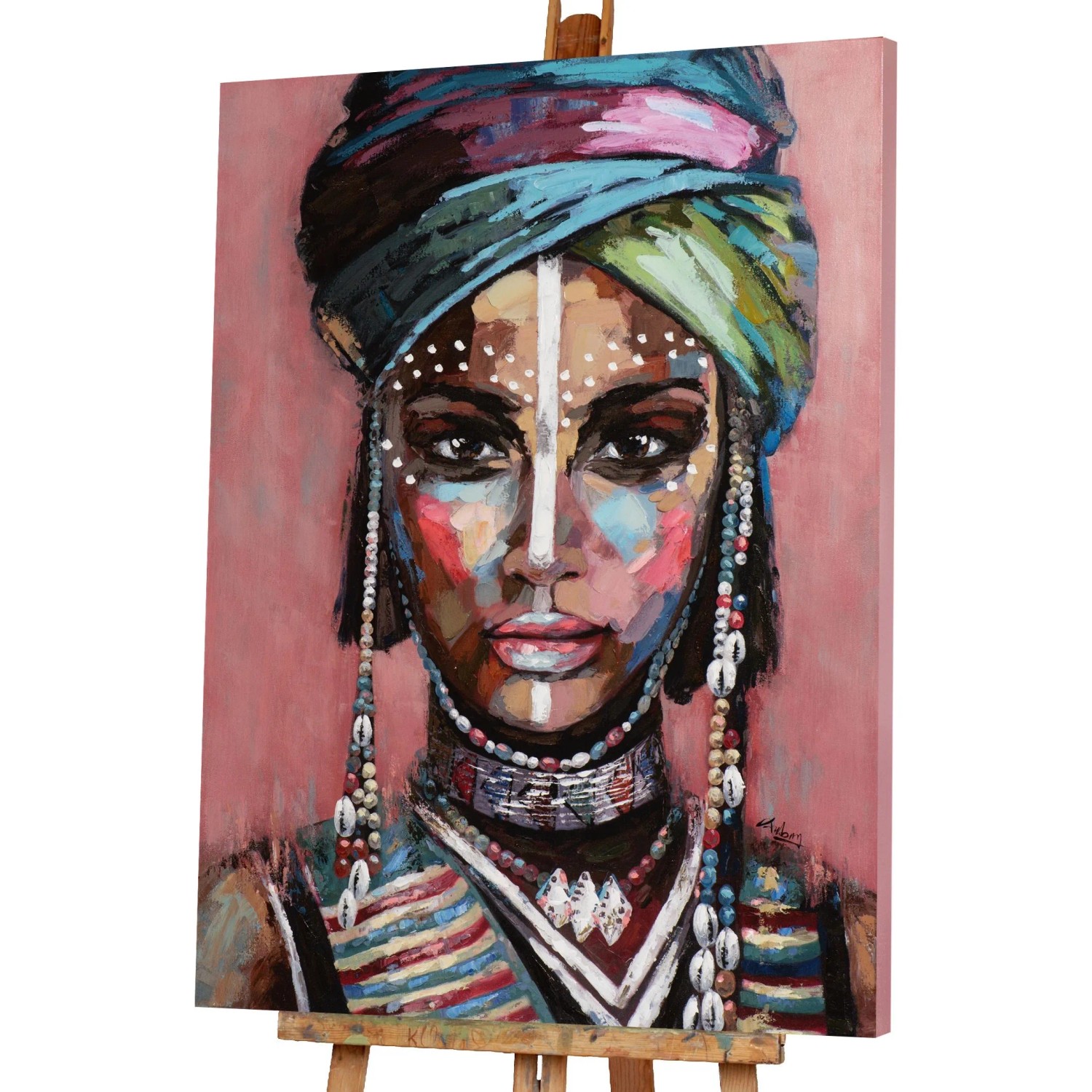 Art Universe Leinwandbild Wüstenfrau 90 x 120 cm