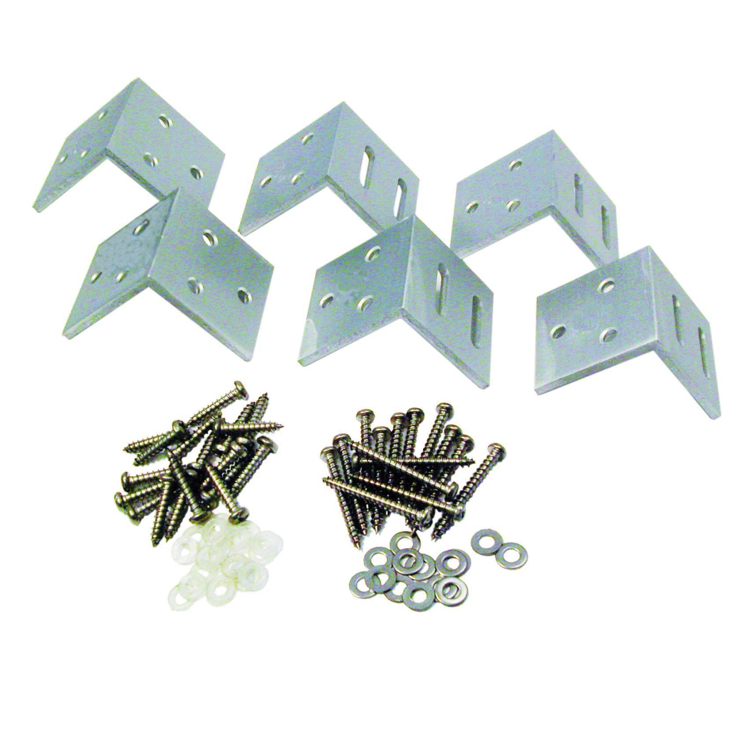 GartenLand L-Beschlag Classico 6er-Set Aluminium Silber inkl. Schrauben günstig online kaufen