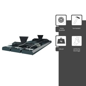 Fenix Gruppenscharnier für 3 Heizstrahler ECOSUN, Halterung für Terrassenheizer.