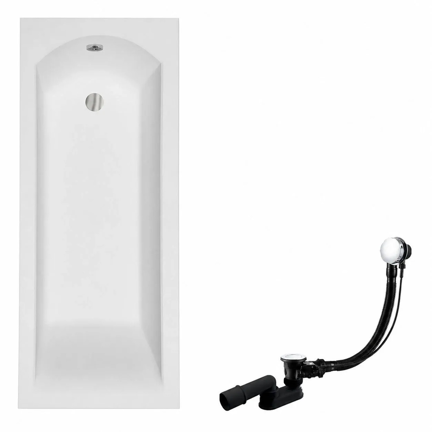 KOLMAN Badewanne Rechteck 150 x 70 Cm Inkl. Ablauf Und Füße