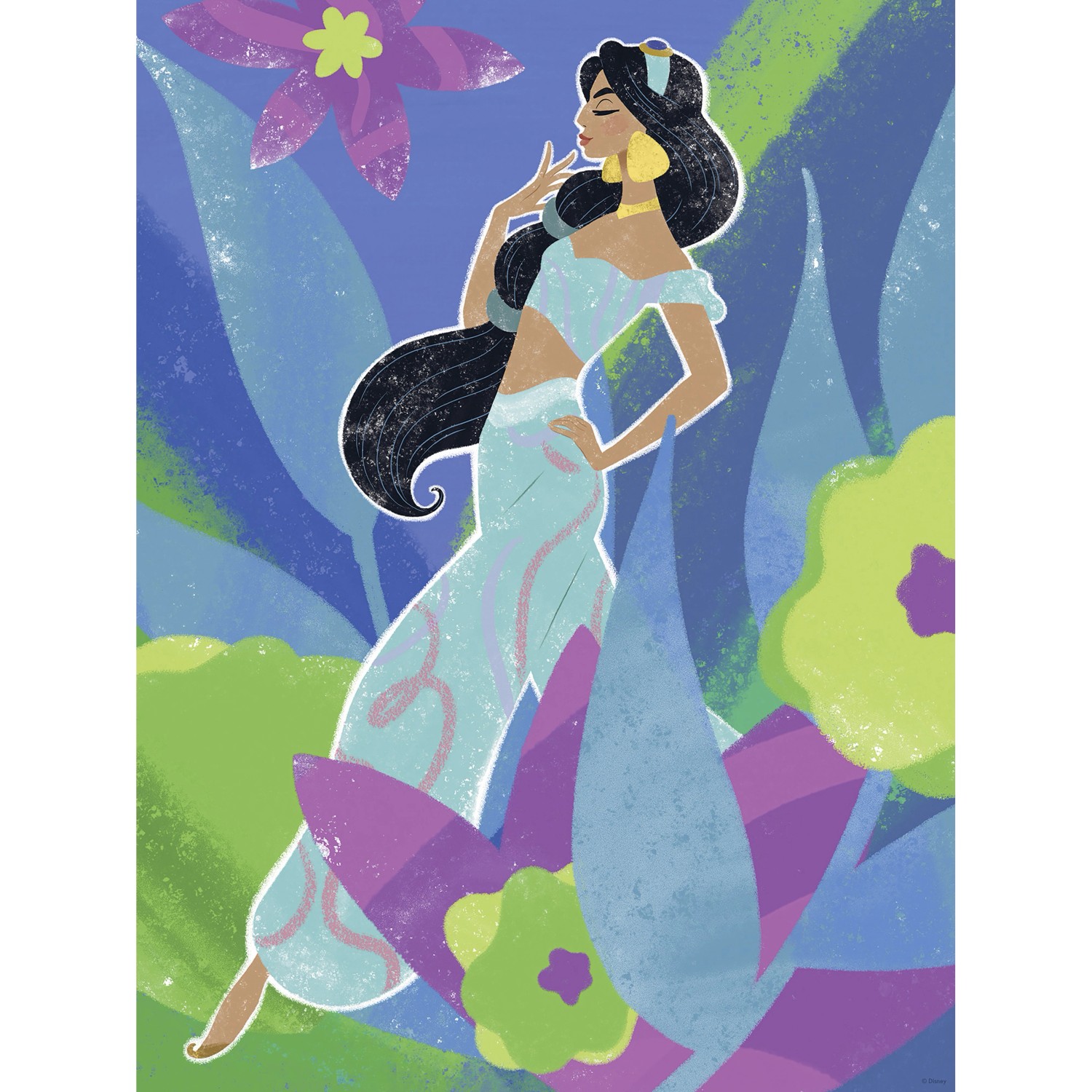 Komar Wandbild Disney Princess Jasmine in Blue 30 cm x 40 cm günstig online kaufen