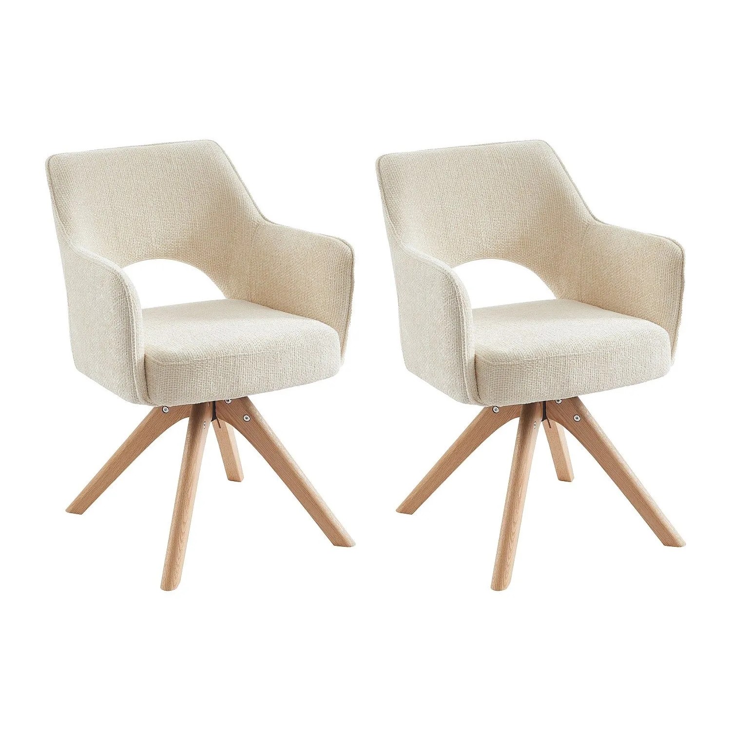 Vente-unique Stuhl Konya Cremefarben 57 cm