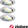 Paulmann Urail LED Einbaustrahler Set, 3 Spots, RGBW, dimmbar, Smart Home Zigbee