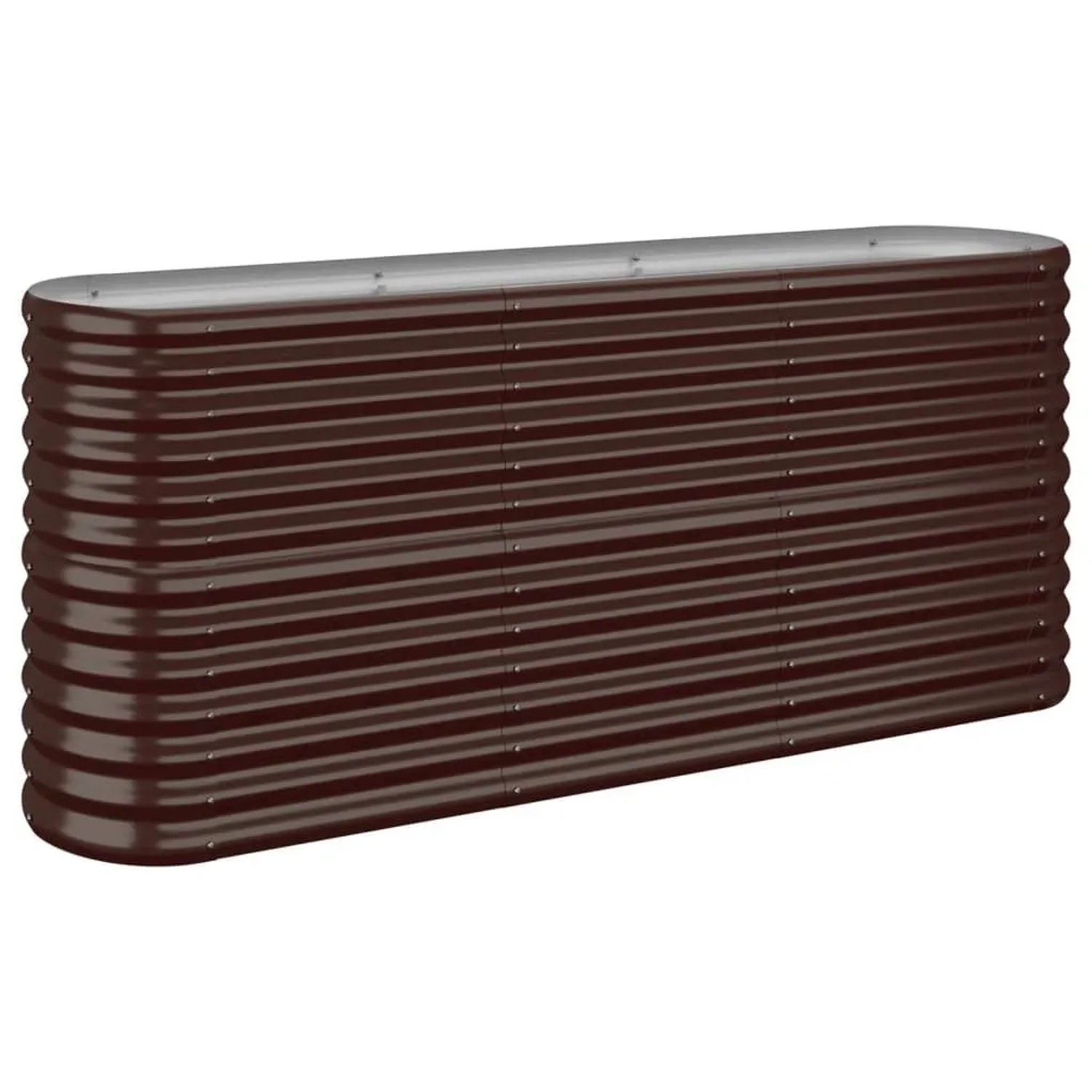 Furnicato Hochbeet Verzinkter Stahl 152x40x68 Cm Braun