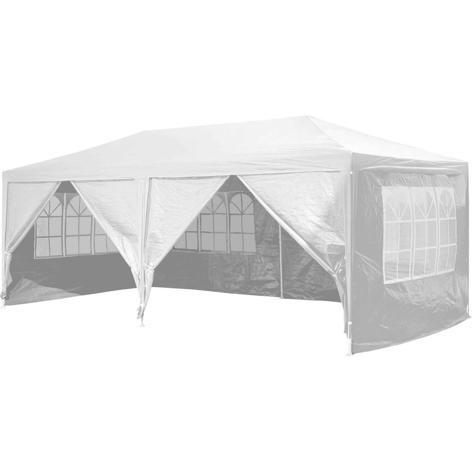 Pavillon Tavares 584 cm x 292 cm x 255 cm Weiß