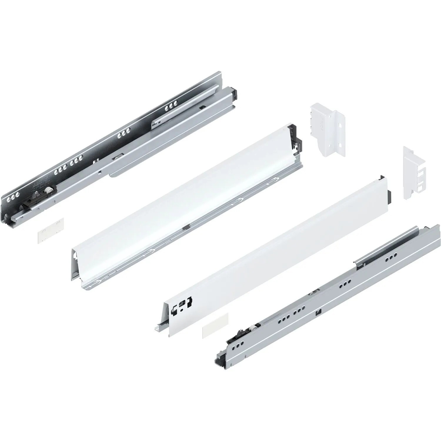 Blum Tandembox antaro M Vollauszug Blumotion 650 mm 65 kg Seidenweiß