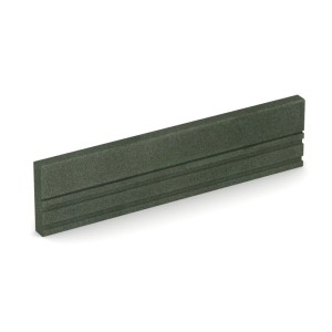 WARCO Gummi Tiefbord, grasgrün, 1000x50x250 mm, für den Trockenausbau im Garten.
