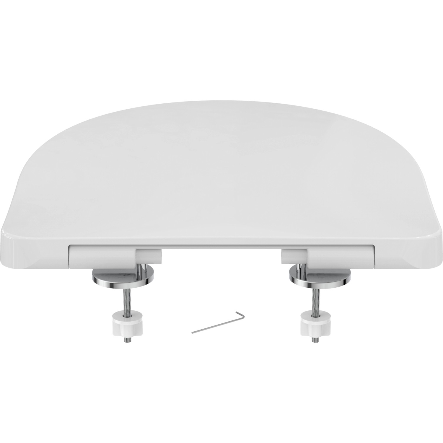 Weißer Ideal Standard WC-Sitz i.life A mit Softclosing und Wrapover-Design.