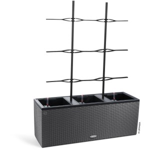 Lechuza Trio 30 Rankgitter aus Kunststoff für Pflanzen, zur Montage an Pflanzgefäßen.